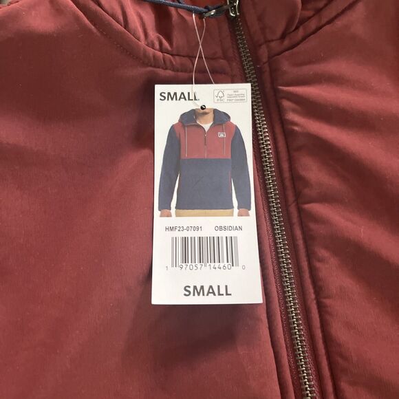 Hurley Men's Long Sleeve Half Zip Sherpa Anorak Hoodie Pullover Jacket Small - Picture 3 of 6